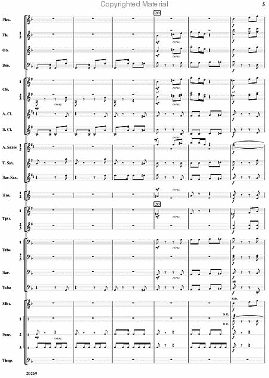 Night in the Tropics Night in the Tropics Concert Band scores gallery preview page 2