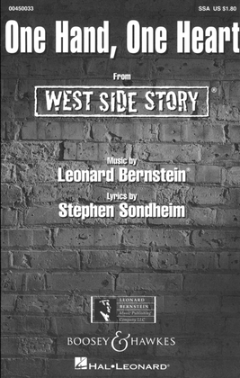 Book cover for One Hand, One Heart (from West Side Story)