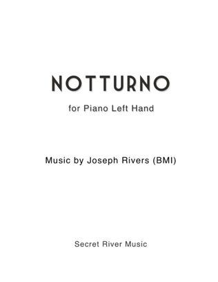 Book cover for Notturno, for Piano Left Hand