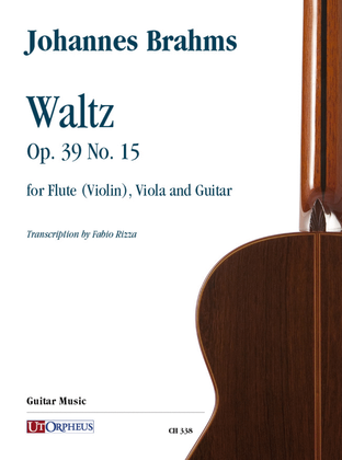 Book cover for Waltz Op. 39 No. 15 for Flute (Violin), Viola and Guitar