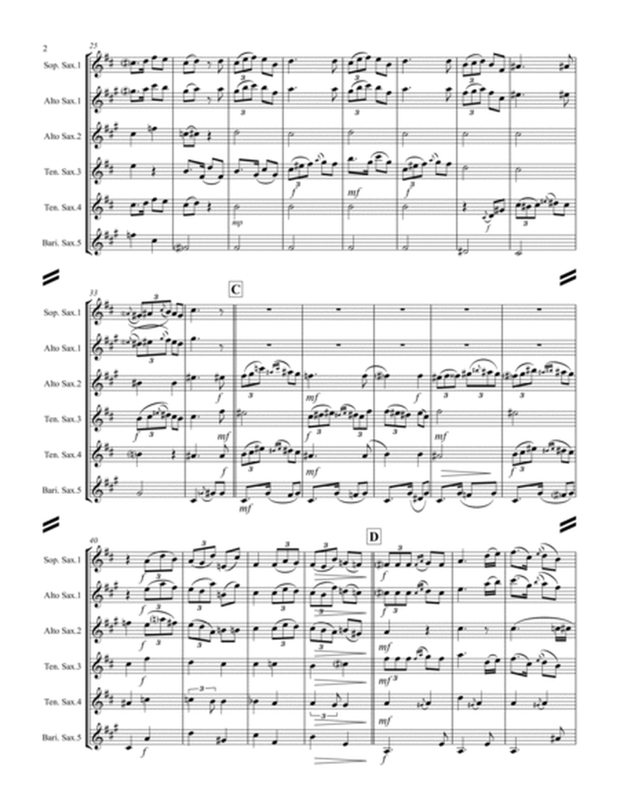 Albeniz - Espana Op.165 No. 2 Tango (for Saxophone Quintet SATTB or AATTB) image number null