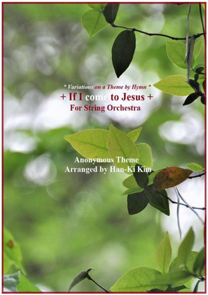 Book cover for If I come to Jesus (For String Orchestra)
