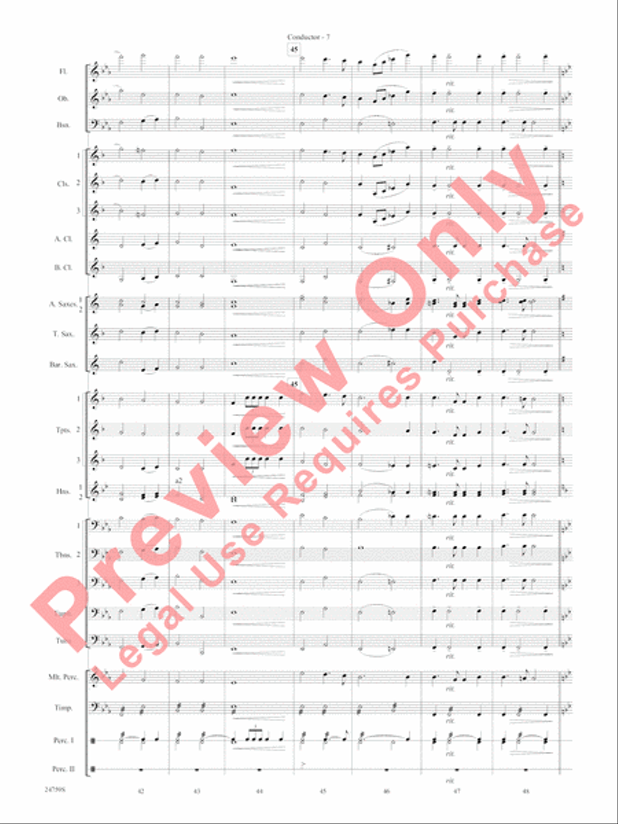 A Nation's Prayer Concert Band scores gallery preview page 10