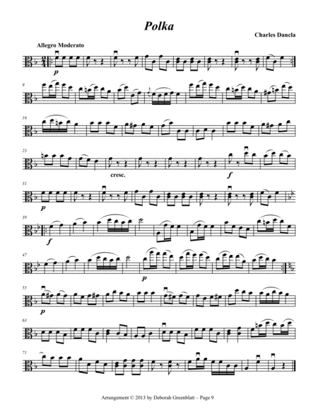 Polka Trios for Strings - Viola C