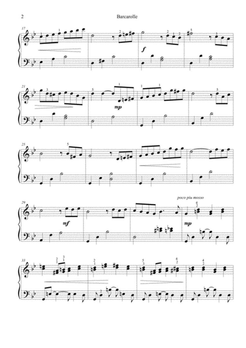 Barcarolle (June) for Solo Piano - Made Easier image number null