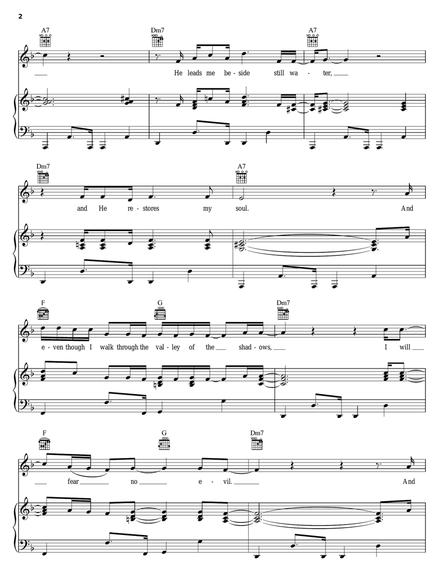 Shadowlands Piano, Vocal, Guitar scores gallery preview page 2