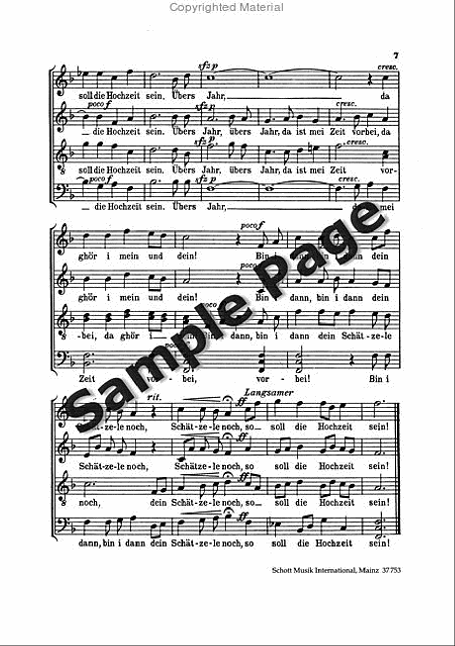 Muss I Denn Muss I Denn 4-Part scores gallery preview page 8