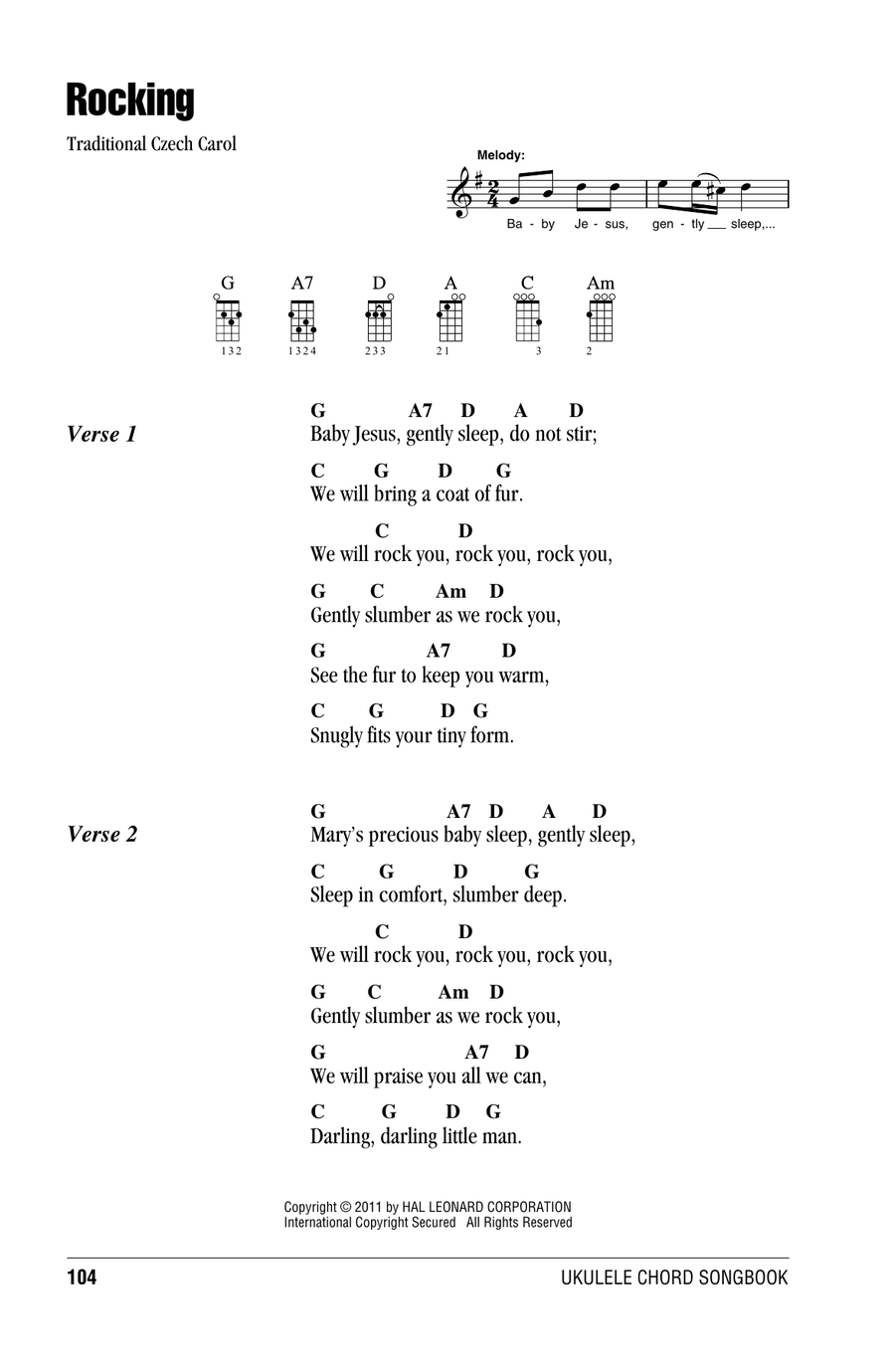 Rocking Ukulele scores gallery preview page 1