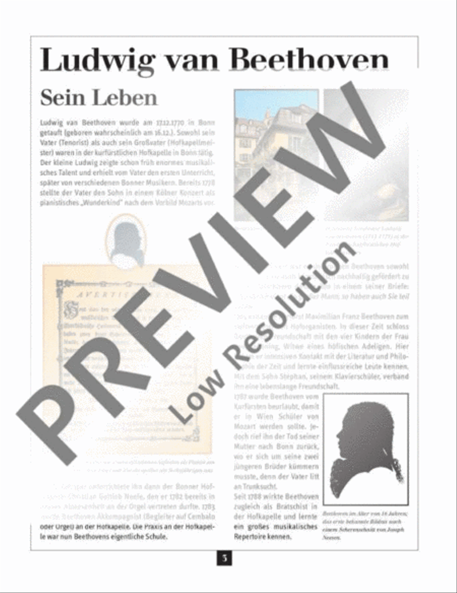 Ein Streifzug durch Leben und Werk Piano Solo scores gallery preview page 4