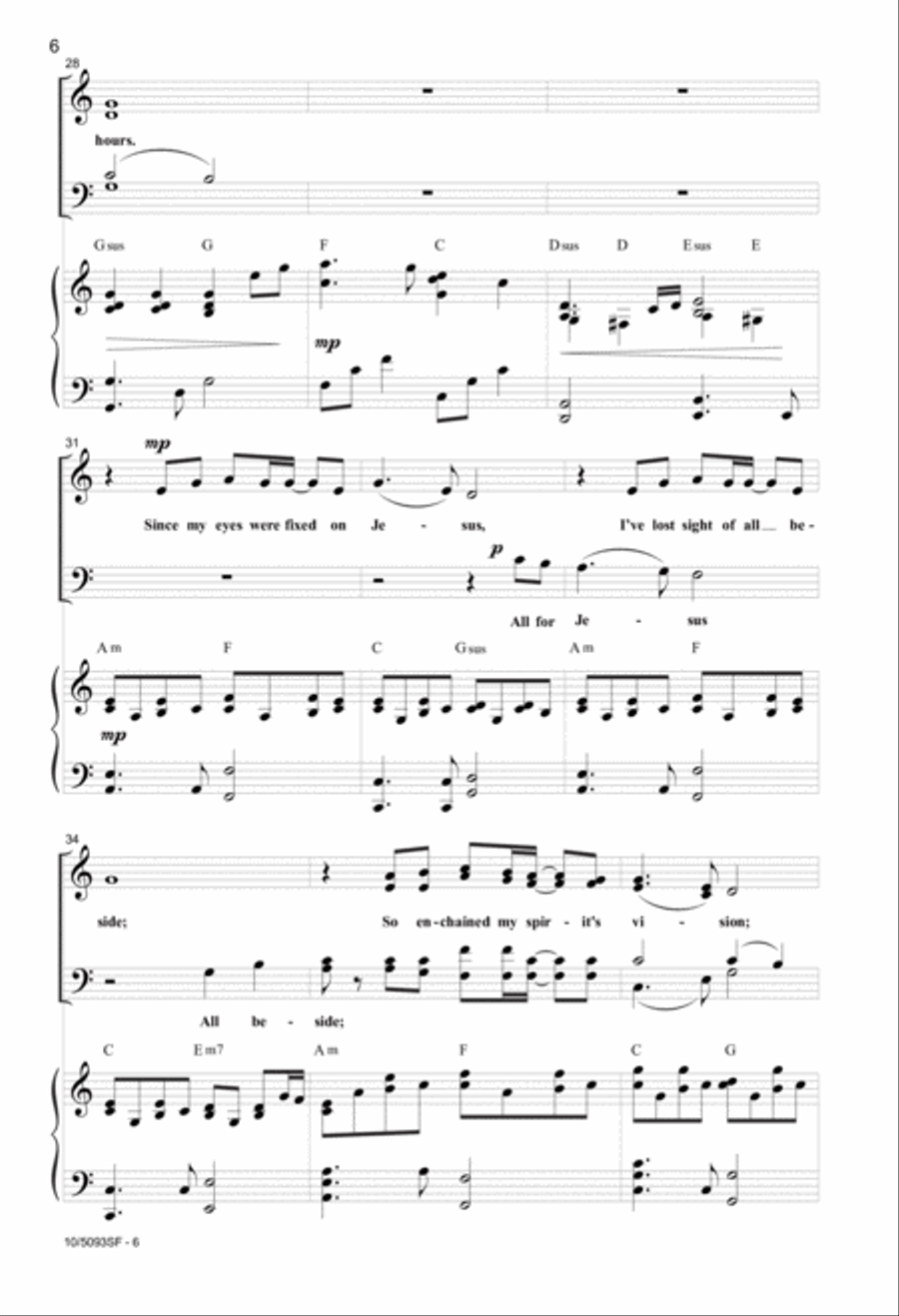 All for Jesus All for Jesus 4-Part scores gallery preview page 5