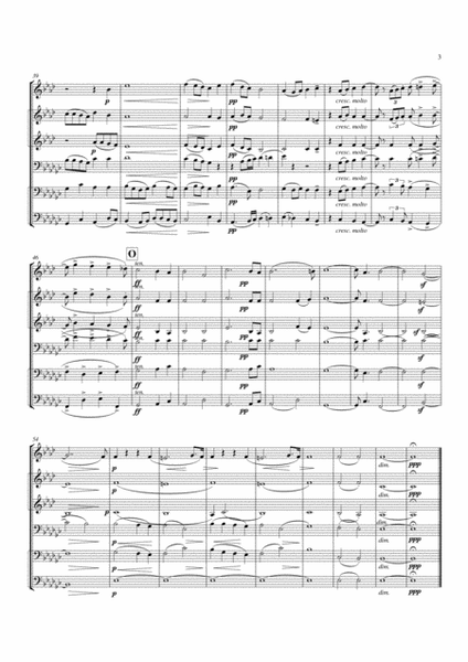 Brass Sextet: Iii - Andante Cantabile by Oskar Bohme Chamber Music - Digital Sheet Music