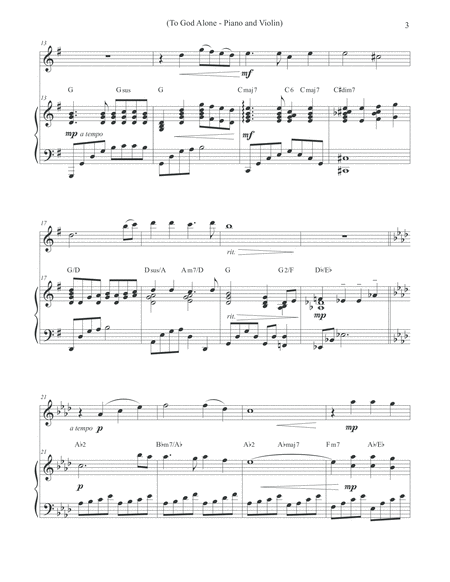 To God Alone (Classic Violin Hymn Arrangement)