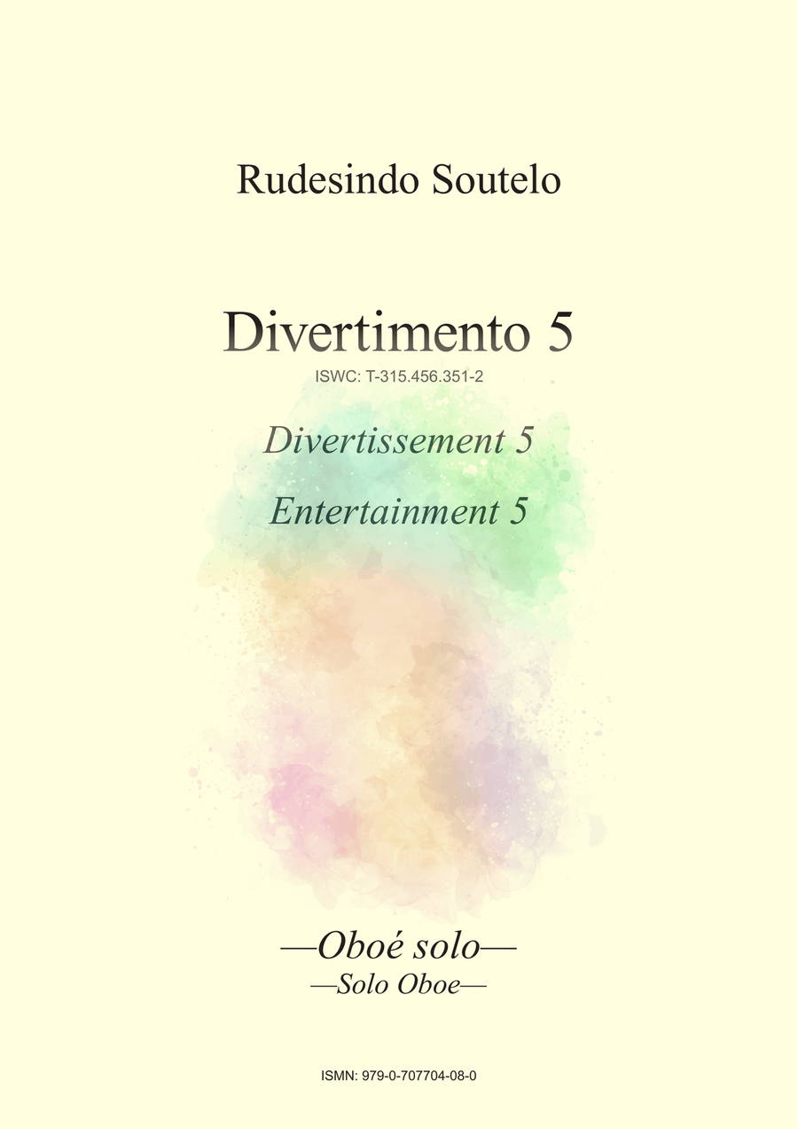 Divertimento 5 / Divertissement 5 / Entertainment 5 Oboe Solo scores gallery preview page 1
