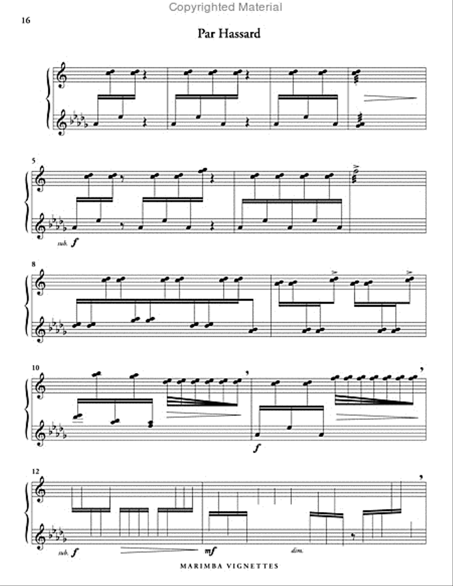 Marimba Vignettes Marimba scores gallery preview page 5