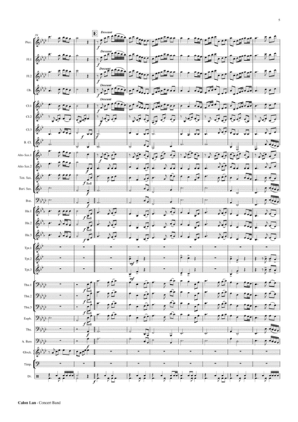 Calon Lan (A Pure Heart) - Concert Band Score and Parts PDF image number null