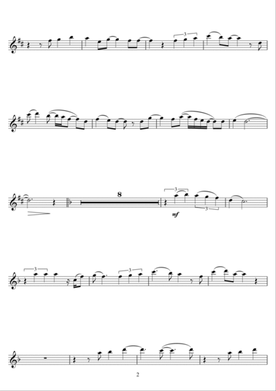 A Whole New World (from Aladdin) Clarinet Solo scores gallery preview page 2