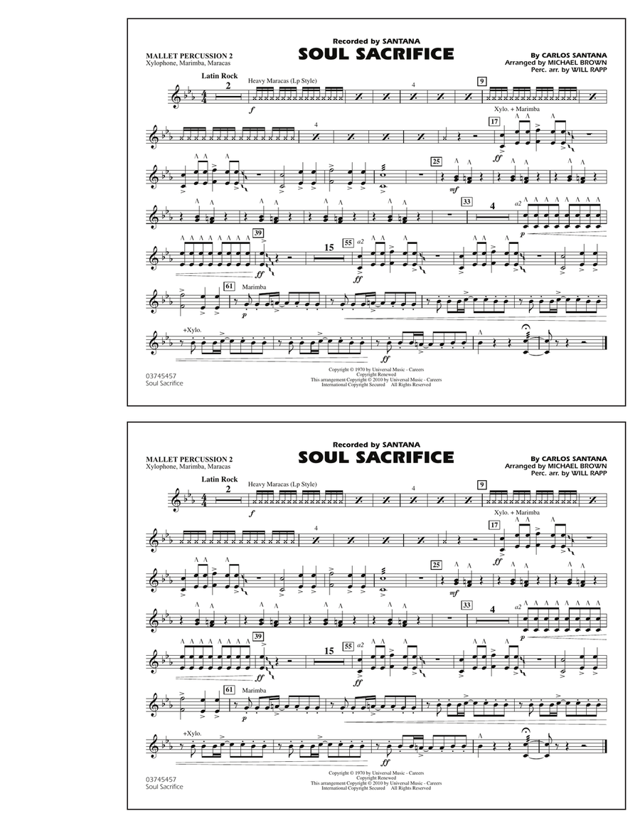 Soul Sacrifice - Mallet Percussion 2