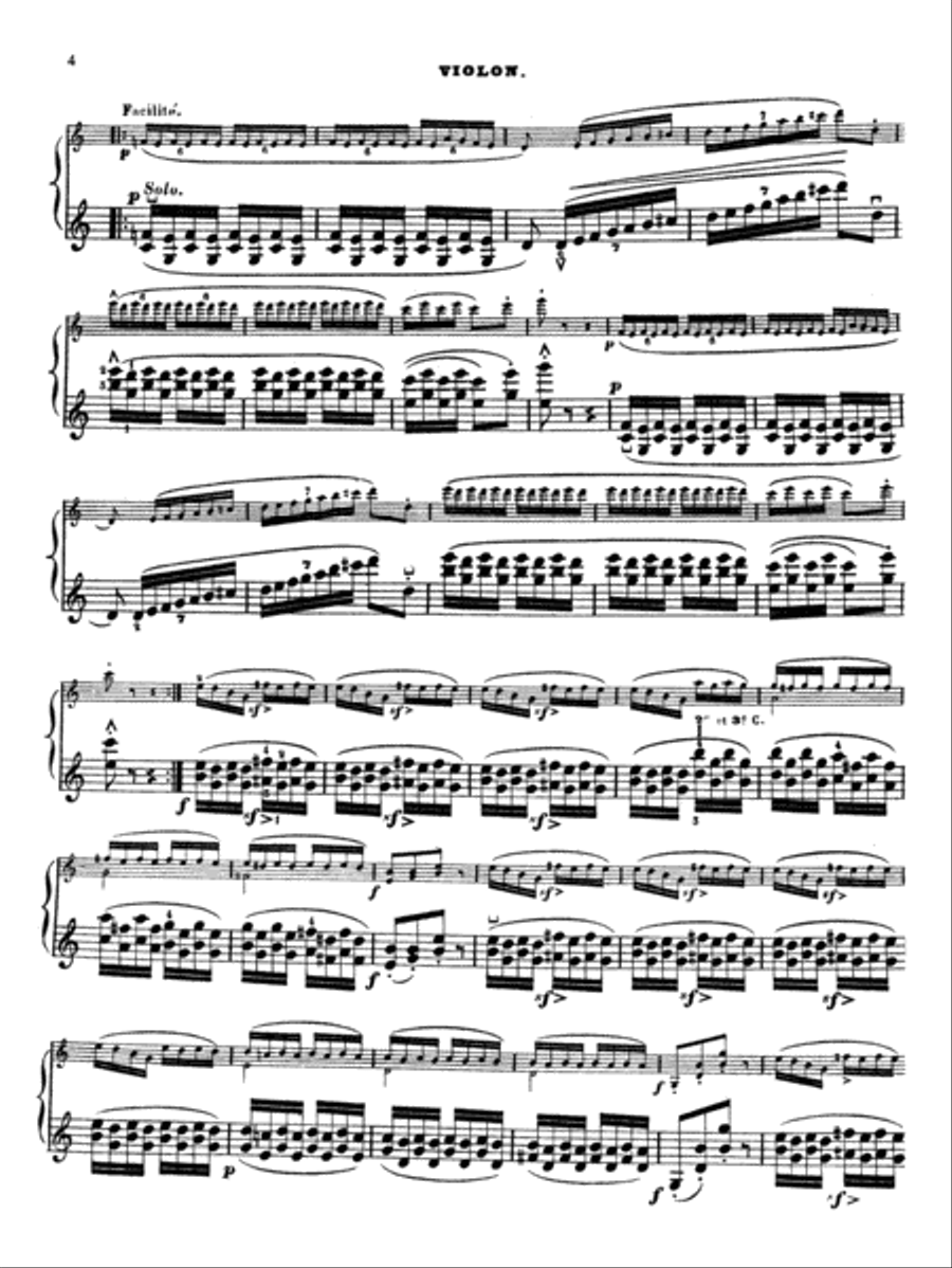 Bazzini: La Ronde des Lutins (Scherzo Fantastique, Op. 25) Violin scores gallery preview page 4