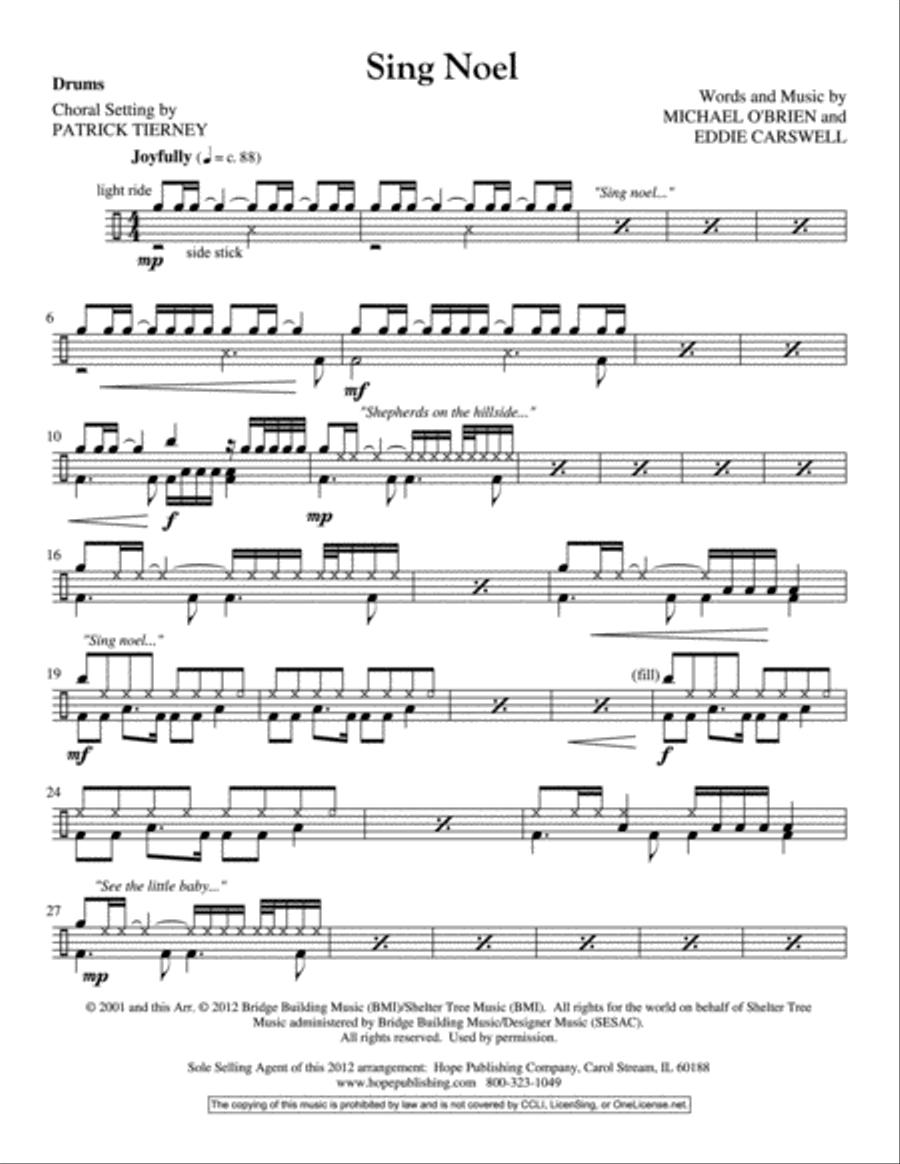 Sing Noel Unison Choir scores gallery preview page 9