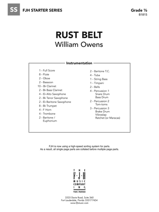 Book cover for Rust Belt: Score
