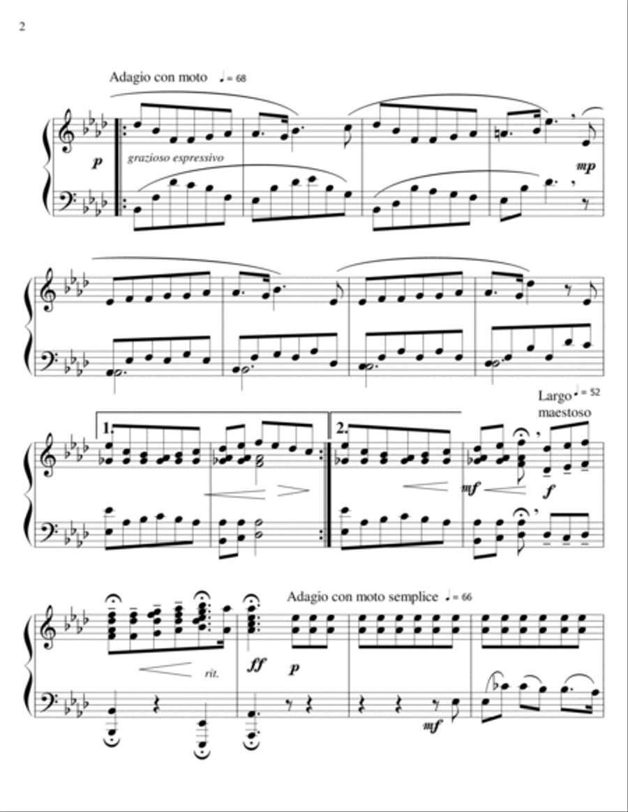 Love's Sacred Trust - piano solo Piano Solo scores gallery preview page 2