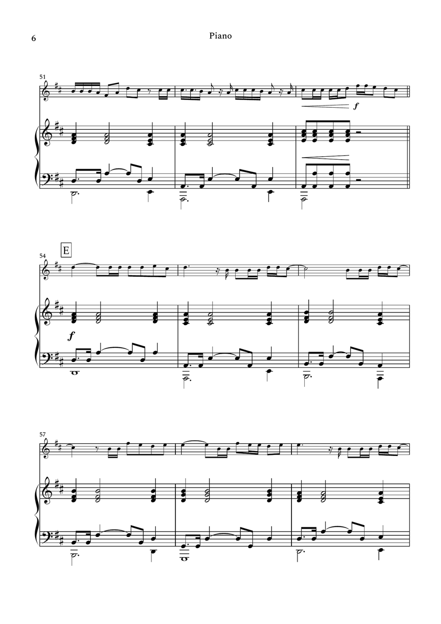 Chlorine Violin Solo scores gallery preview page 6
