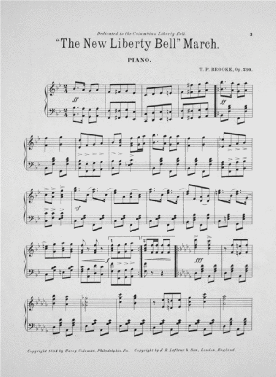 The New Liberty Bell March Piano Solo scores gallery preview page 2