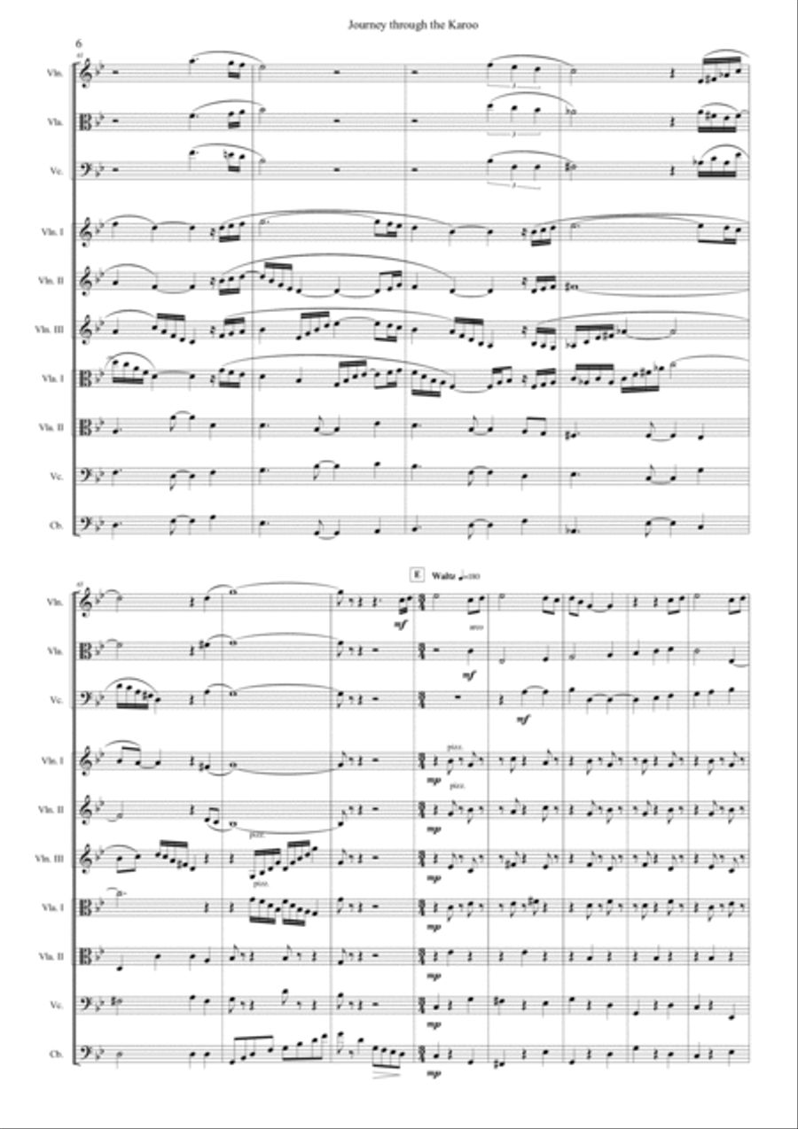 Journey through the Karoo String Quartet scores gallery preview page 6