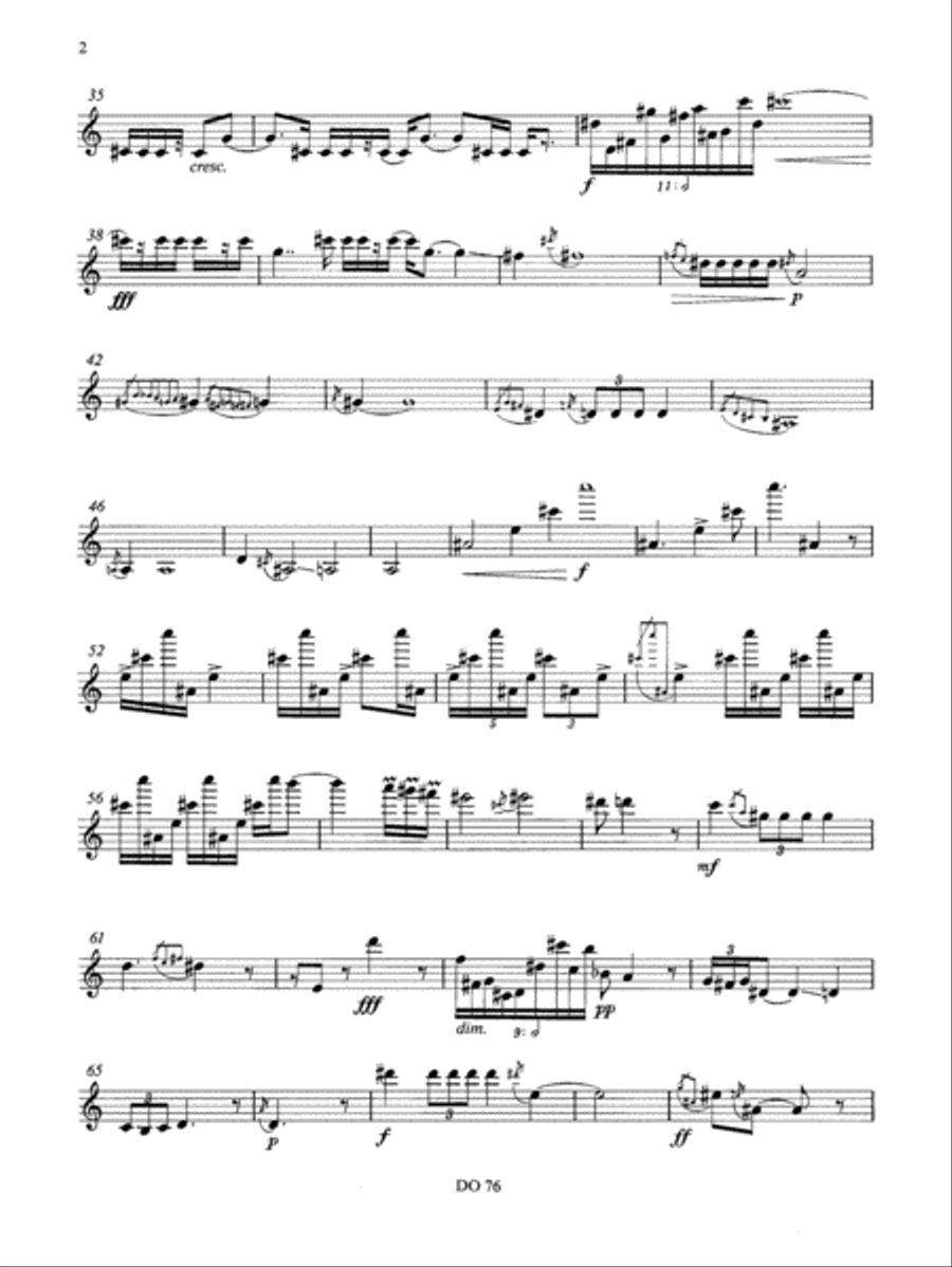 Horovele Clarinet Solo scores gallery preview page 2