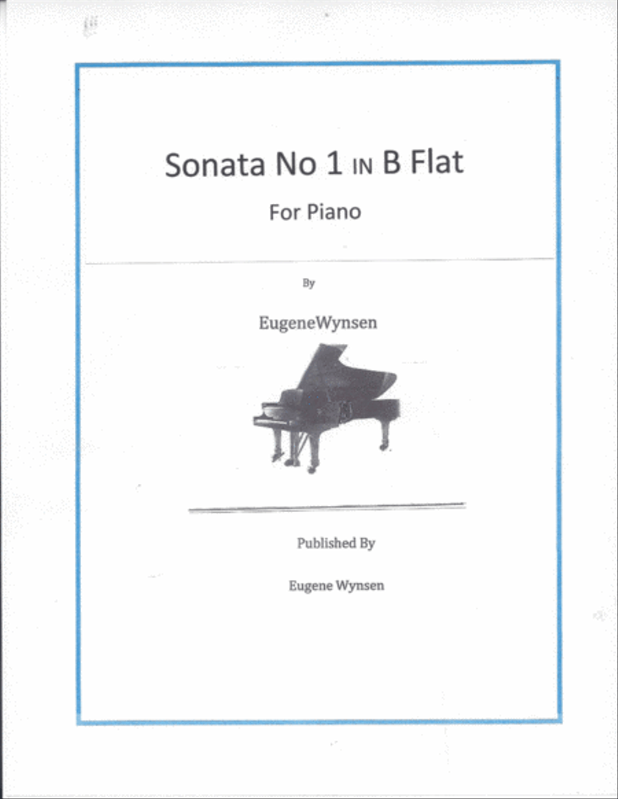 Sonata in B Flat For piano Piano Solo scores gallery preview page 1