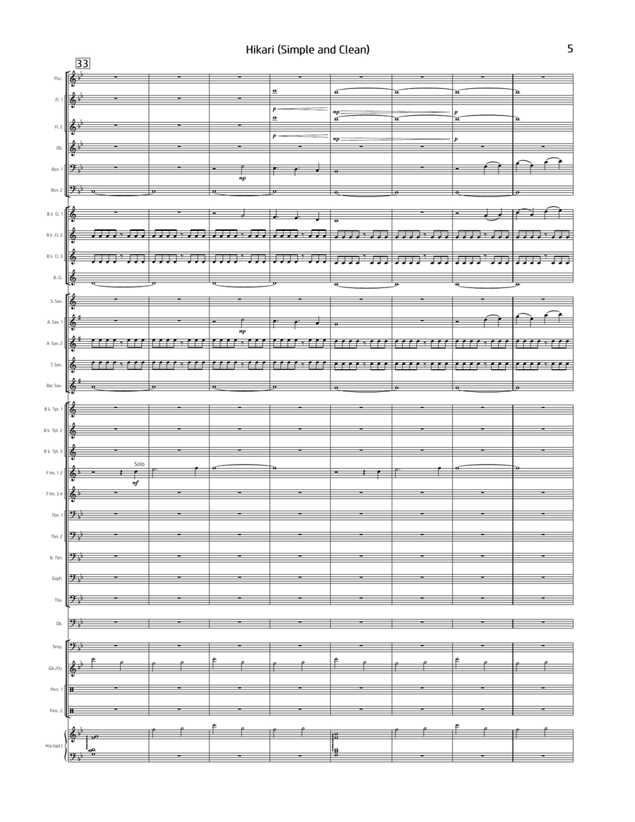 Hikari Concert Band scores gallery preview page 6