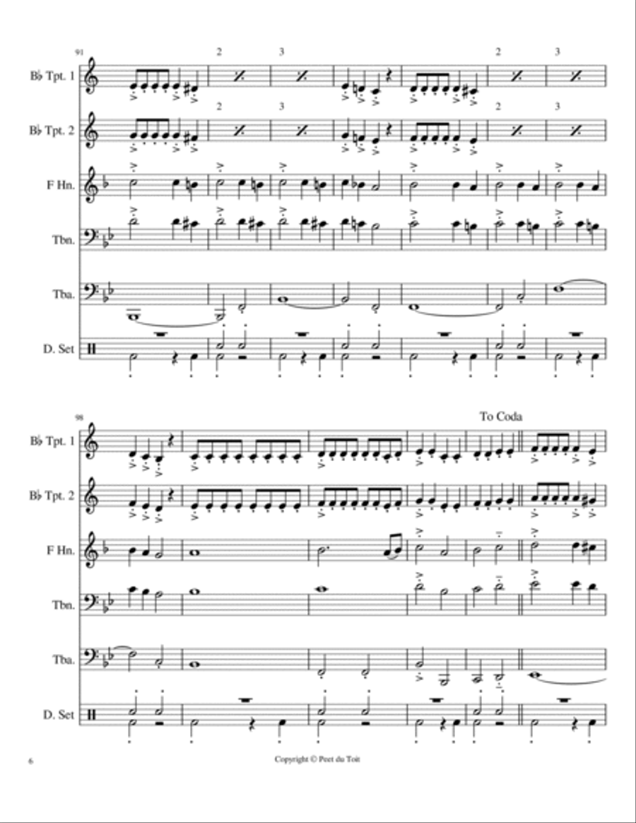 My Friend The Wind Small Ensemble scores gallery preview page 6