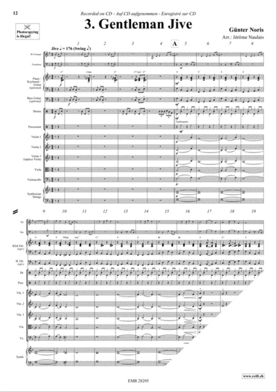 Let's Dance Volume 1 Brass Ensemble scores gallery preview page 5