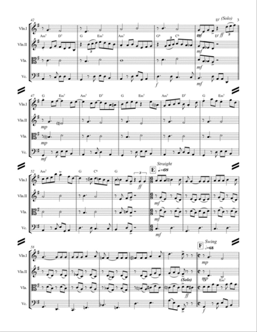 Blue Moon String Quartet scores gallery preview page 4