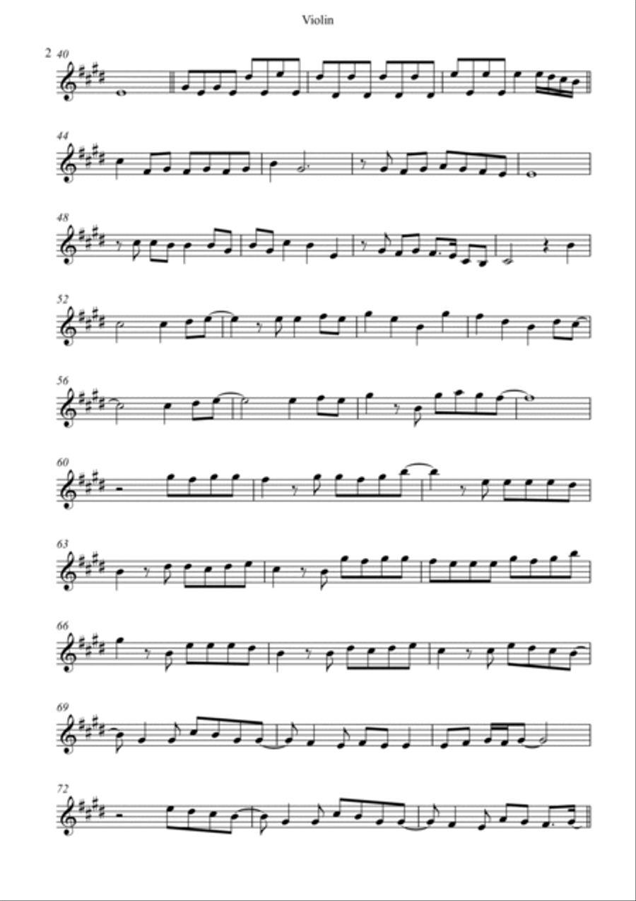 Fire On Fire Violin Solo scores gallery preview page 2