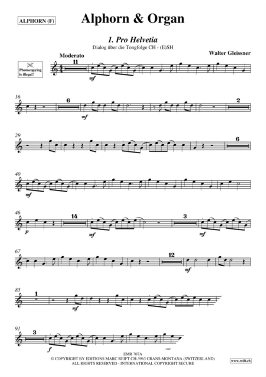 Alphorn & Organ Organ scores gallery preview page 3