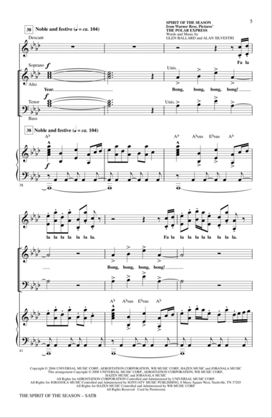 The Spirit of the Season (Medley) 4-Part scores gallery preview page 4