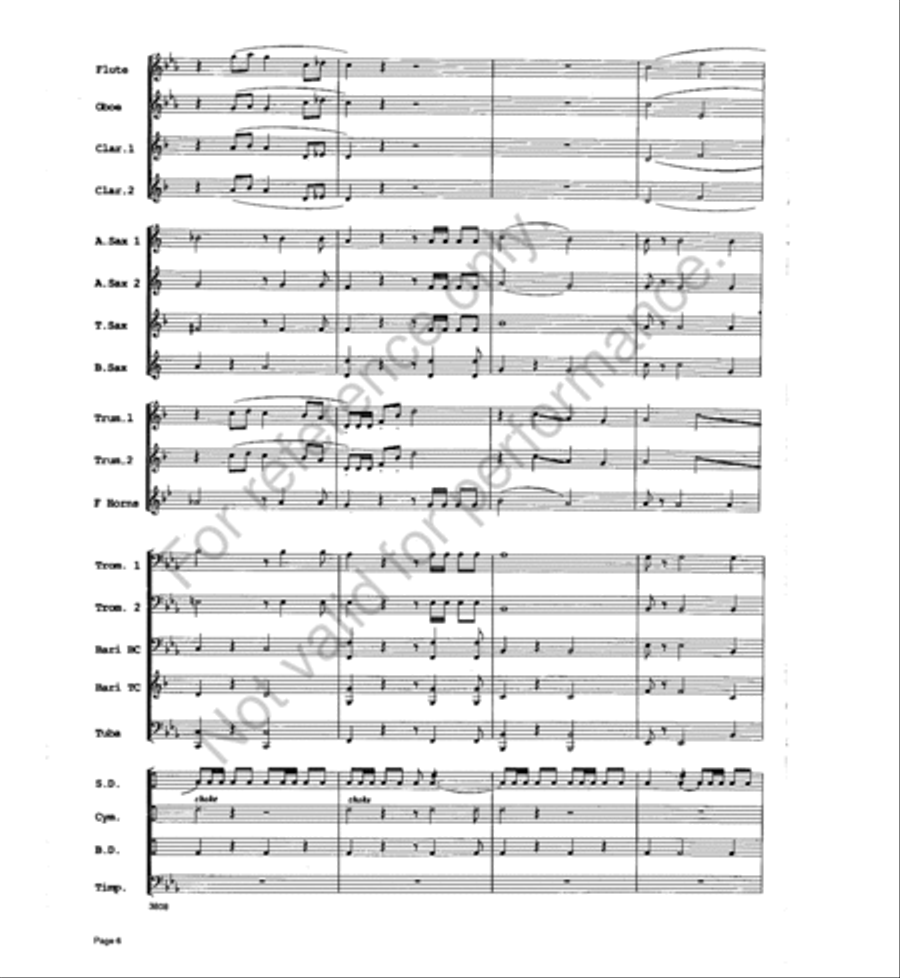 Trumpets a la King Trumpets a la King Concert Band scores gallery preview page 5