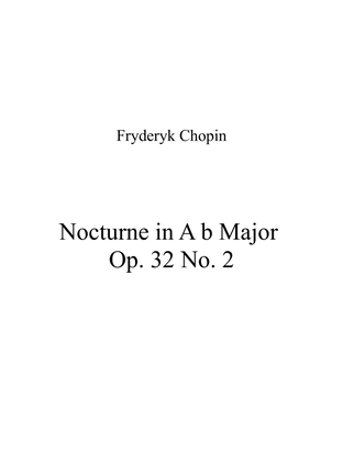 Book cover for Nocturne in A b Major Op. 32 No. 2