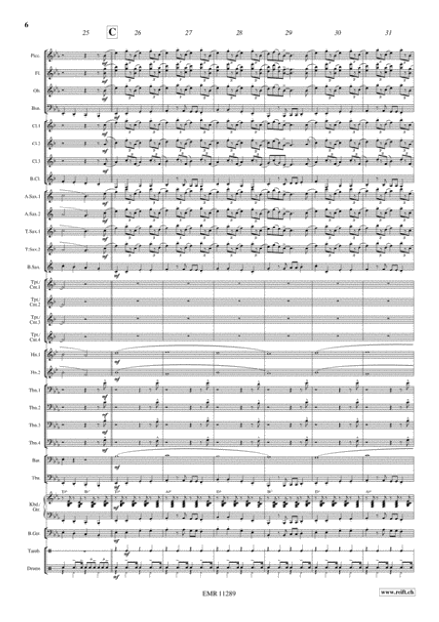 A Swinging Safari Concert Band scores gallery preview page 7