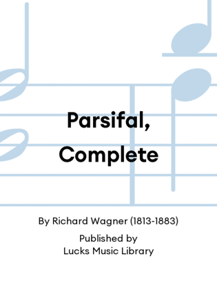 Book cover for Parsifal, Complete