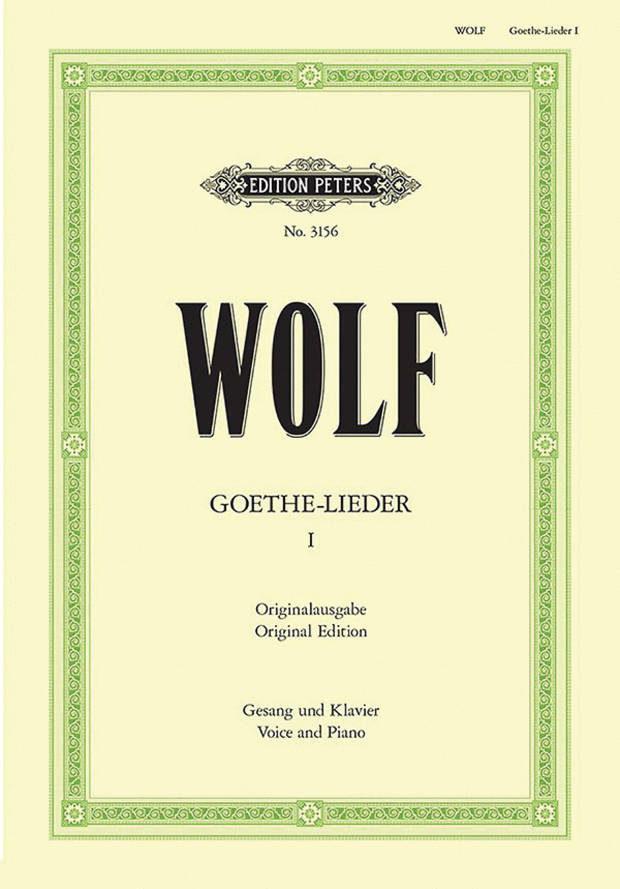 Goethe Songs (51) in 4 volumes Volume 1
