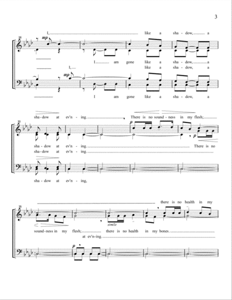 Is It Nothing to You 4-Part scores gallery preview page 3