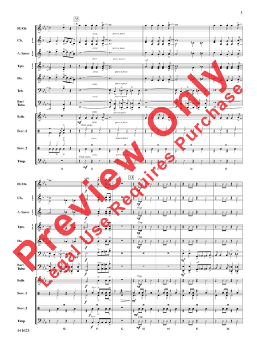 O Happy Day O Happy Day Concert Band scores gallery preview page 6