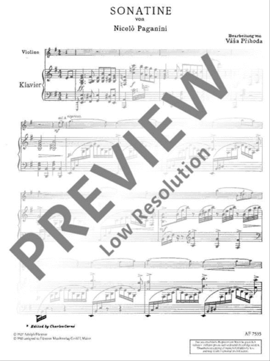 Sonatina Violin Solo scores gallery preview page 3