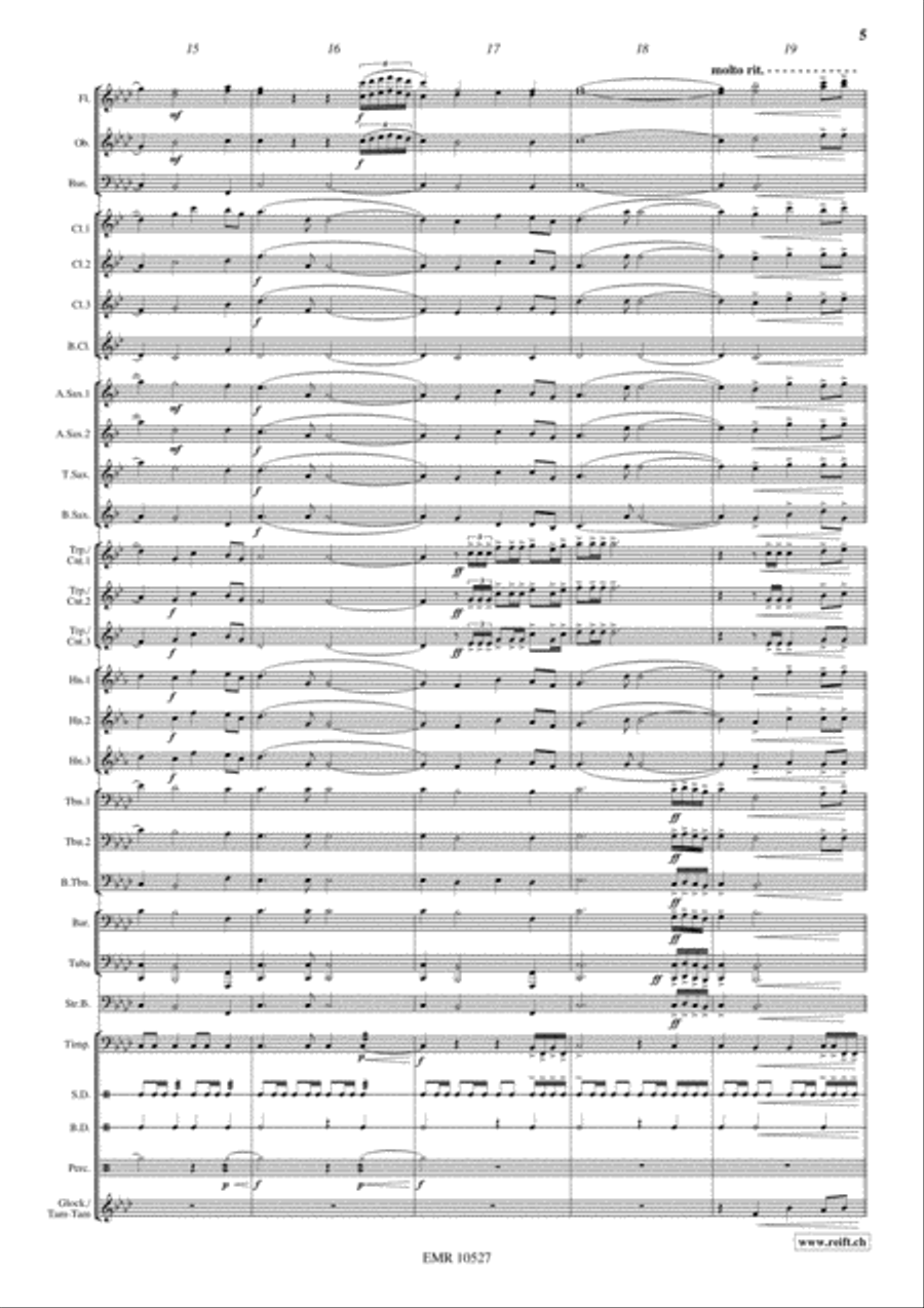 Pyramid Of Cheops Concert Band scores gallery preview page 6