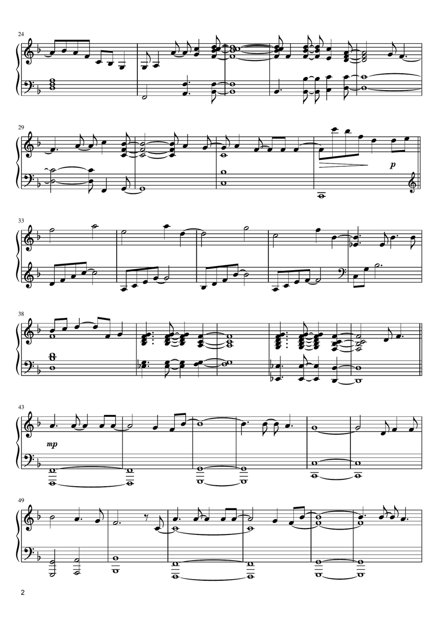 Little Blue Piano Solo scores gallery preview page 2