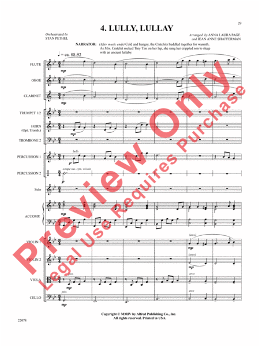 A Christmas Carol (Instrumental Parts) Choir scores gallery preview page 30