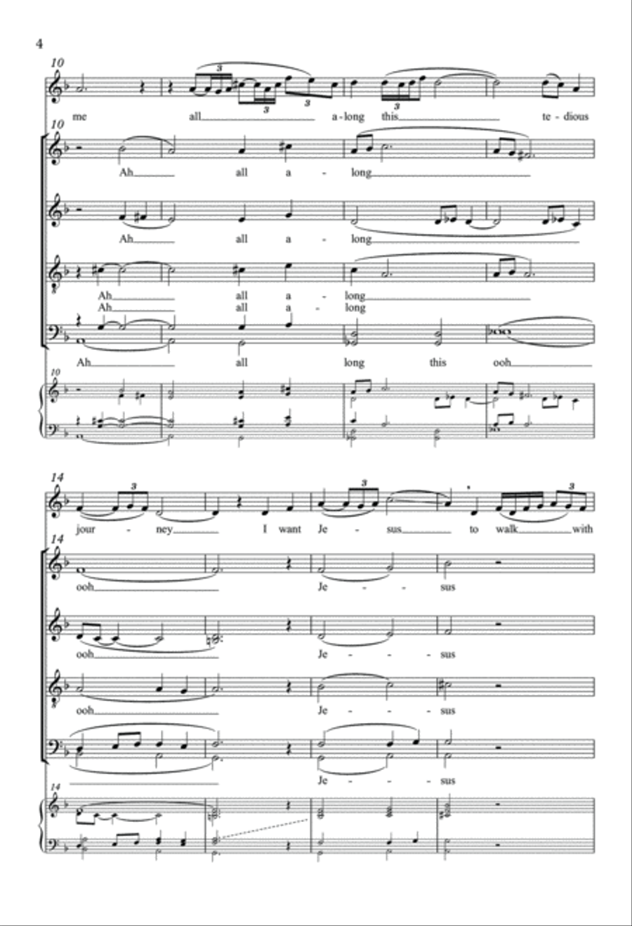 I Want Jesus to Walk with Me Divisi scores gallery preview page 3