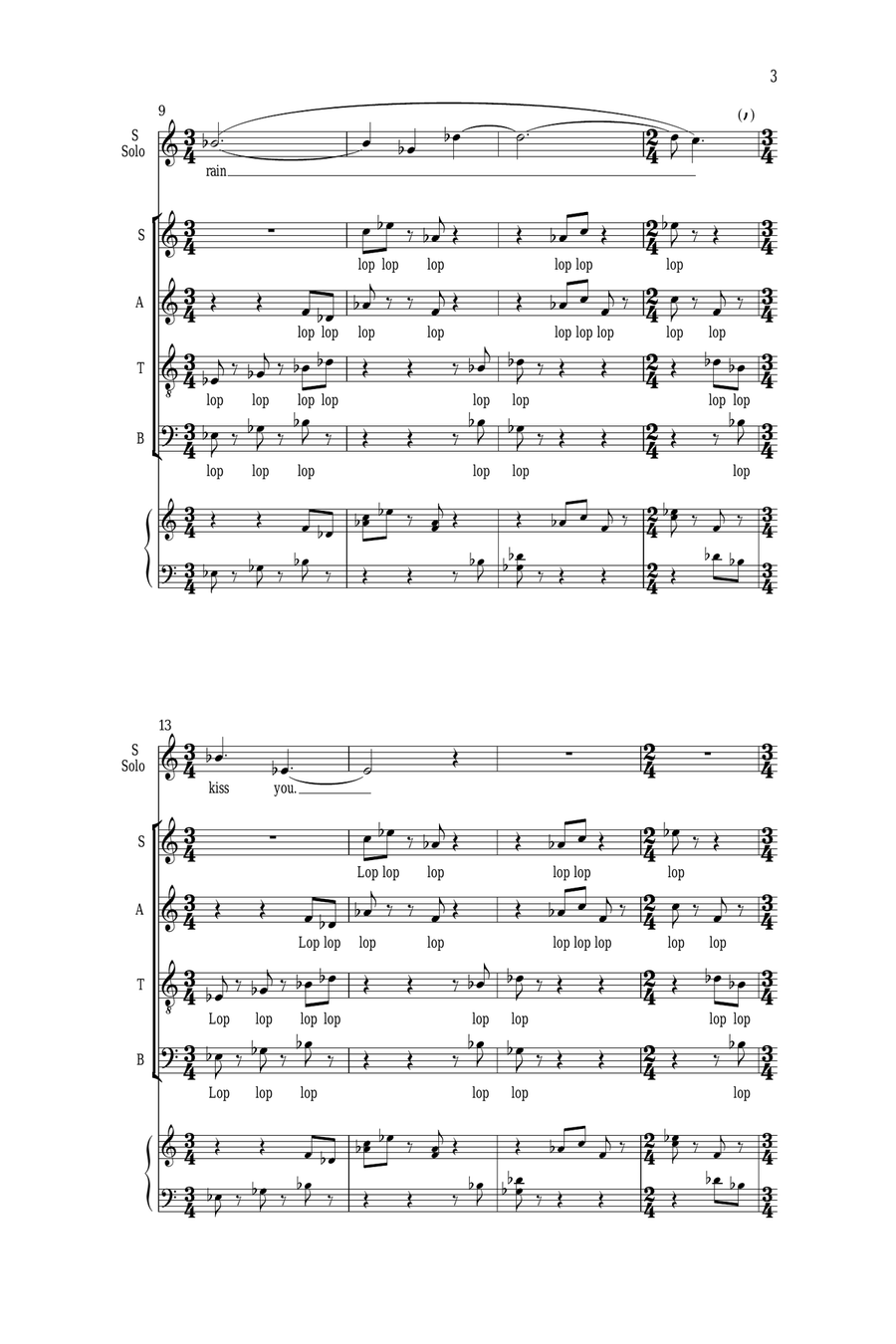 Spring Revels 4-Part scores gallery preview page 6